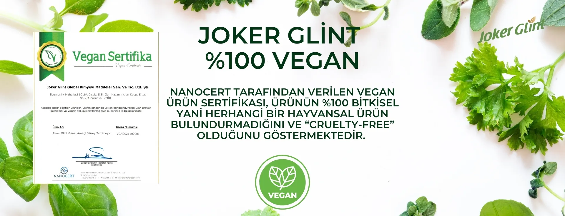 Joker Glint Bitkisel Temizleyici